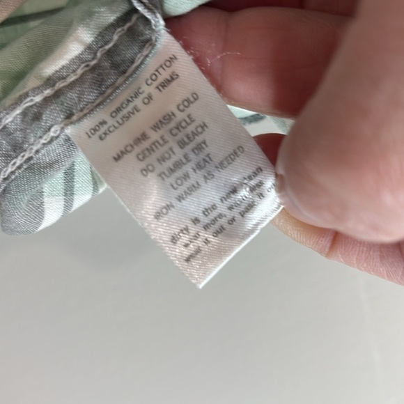 Horny Toad Mens Short Sleeve Plaid Button Down Shirt Green Grey Organic Cotton S - Picture 9 of 12